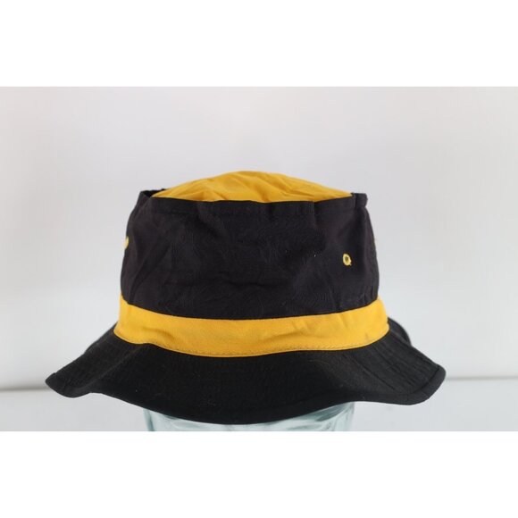 vintage 80s 90s color block leather suede bucket hat 90s Suede Hat - Etsy main image 2